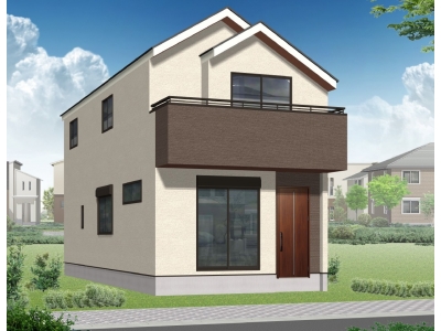 【1号地外観パース】